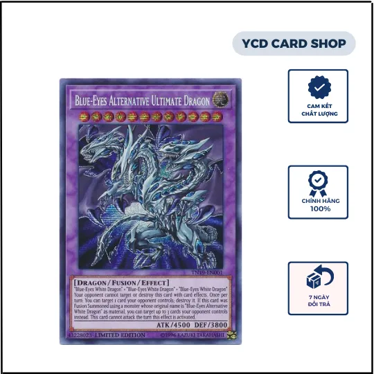 Thẻ Bài Yugioh Chính Hãng Blue-Eyes Alternative Ultimate Dragon – Prismatic  Secret Rare | Lazada.Vn