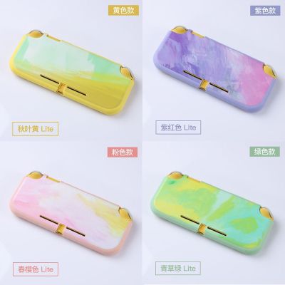 Colorful Oil Painting Watercolour Style TPU Soft Case Protective Shell Cover For Nintendo Switch NS Lite Console Back Protector