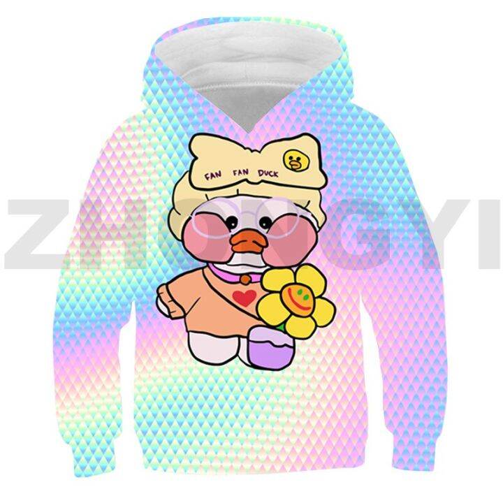 สัตว์-lalafanfan-เป็ด-3d-hoodies-ชาย-kawaii-การ์ตูนเสื้อสาวแขนยาวเด็กทุกวันสวมใส่อะนิเมะ-streetwear