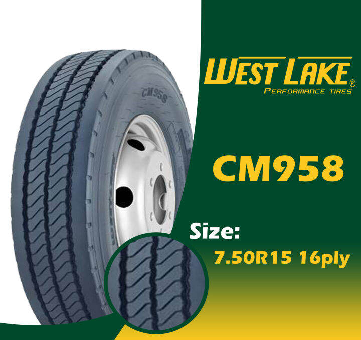 Westlake 7.50R15 16ply Mix Type Radial CM958 Tire (with Flap And Tube ...