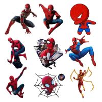 Lightning Offers Free Shipping Disney Marvel Spider-Man Fusible Stickers Iron-on Transfers For Clothing Thermal Adhesive Patches