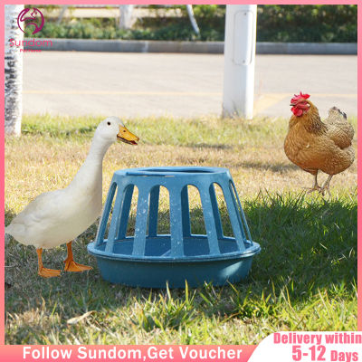 Sundom Feeder สัตว์ปีกปฏิบัติ Chick Waterer อุปกรณ์เครื่องดื่มพลาสติกรางให้อาหารสำหรับบ้านฟาร์มสวนไก่เป็ดห่าน Pigeon