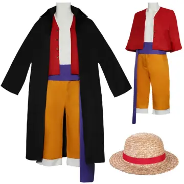 Anime One Piece Monkey D. Luffy Cosplay Costume Outfits Uniform Halloween  Carnival Suit