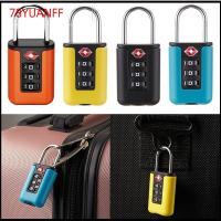 78YUANFF ป้องกันการโจรกรรม การเดินทางการเดินทาง ตู้ล็อกเกอร์ แม่กุญแจสีตัดกัน ล็อครหัสศุลกากร TSA ล็อครหัสผ่านกระเป๋าเดินทาง รหัสล็อค3หลัก