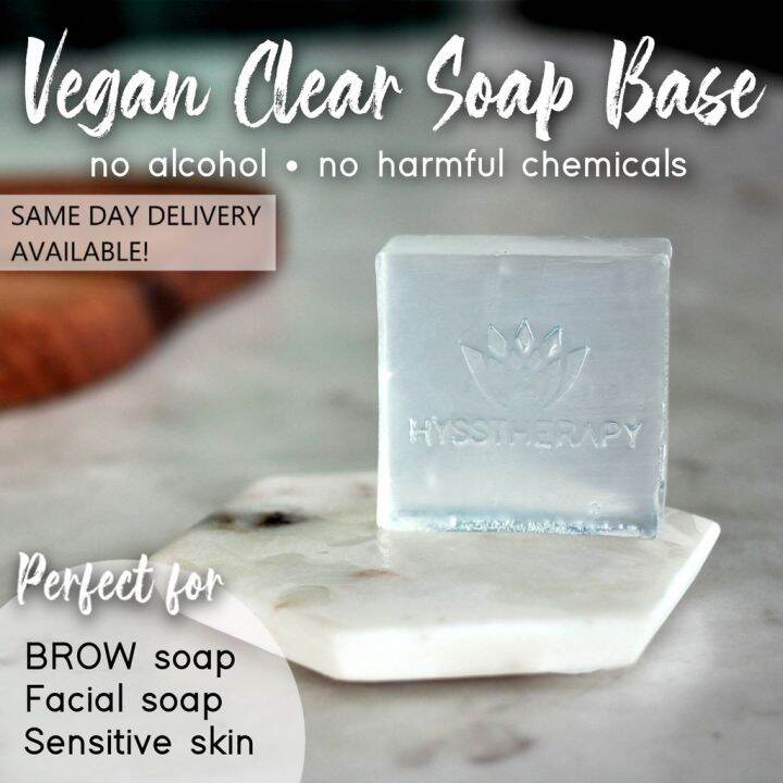 1kg Vegan Mild Clear Glycerin Melt and Pour Transparent Soap Base
