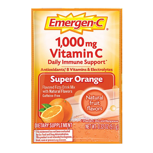 EXPIRY 1/2023 EmergenC 1000mg Vitamin C Powder Fizzy Drink Mix, Super