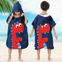 ☃✌❇ Childrens swimming bath towel sports Quick drying absorbent towel Portable bathrobe Cloak Travel seaside beach towel wearable