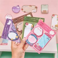 1~20PCS 60sheets Sticky Notes Cute Cartoon Colorful Memo Pad Ins Kawaii Stationery Posted Tabs Its Memo Message Paper School