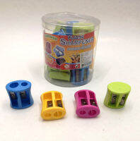 คิดอาร์ท กบเหลาดินสอแบบ2รู คละสี Kidart Pencil sharpener (JP-002)