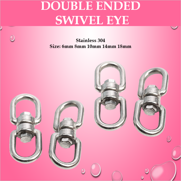 4mm18mm Stainless Steel Double EndedSwivel Eye Swivel Lifting 6mm