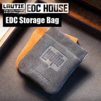 Fingertip Gyro Cowhide Storage Bag EDC Outdoor Portable Key Case Gift Headphone Bag