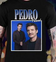 Pedro Pascal Vintage Retro Graphic Tee Tee Shirts Custom Aldult Teen Unisex Digital Printing Tee Shirts Xs-5Xl Streetwear