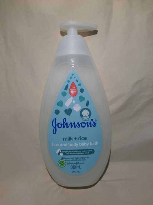 Johnson Hair & Body Baby Bath Milk & Rice Botol - 500 ML | Lazada Indonesia