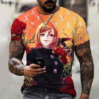 Conjure Back to Battle 3D Printing Anime Cartoon Harajuku Summer Mens Oversized T-shirt Personality Trend Short Sleeve