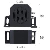 KUMSUN 8เสียง9V-36V 150db ซูเปอร์ดังย้อนกลับพร้อมเสียงเตือนสีขาว