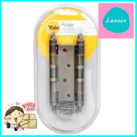 บานพับ YALE HI-AB43 4"X3"สีทองแดงรมดำ แพ็ค 2 ชิ้นBUTT HINGE YALE HI-AB43 4X3" PACK2 **สามารถออกใบกำกับภาษีได้ค่ะ**