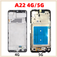 สำหรับ Samsung Galaxy A22 A225 A226 4G/5G LCD ด้านหน้ากรอบกลางกรอบด้านหน้าแชสซีแผ่นชิ้นส่วน