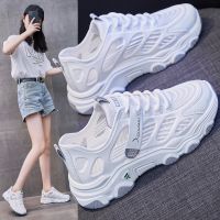 2023 New White Running Shoes Summer Women Mesh Breathable Sneakers Youth Girls Wear-resistant Outdoor Casual Sports Trainers