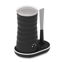 [OLLY] Electric Milk Frother with Spatula, LED Light Black 1EA