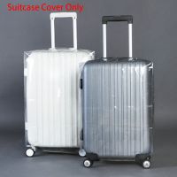 【LZ】⊕☑№  Impermeável Viagem Mala Capa Transparente Bagagem Capa PVC Espessamento Dustproof Capa Protetora Tamanho 20 22 24 26 28