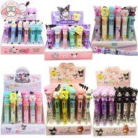 Sanrio Ballpoint Pen 36pcs Kuromi Cinnamoroll 6/10 Colored Pens Student Writing Stationery 0.5mm Drawing Marker Childrens Gifts Pens