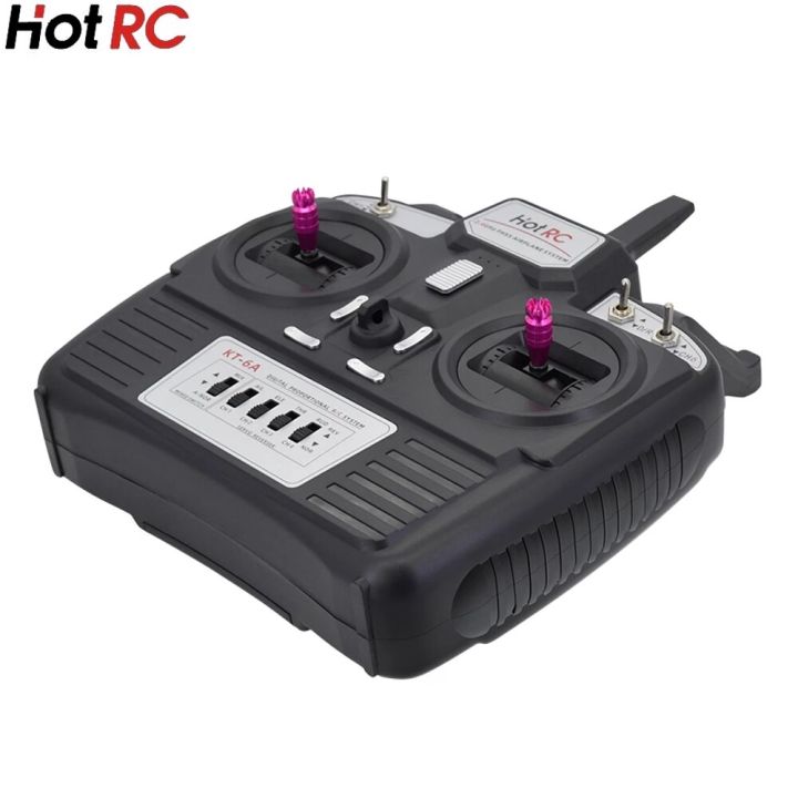 hotrc-kt-6a-2-4g-6ch-rc-transmitter-fhss-amp-6ch-receiver-for-rc-airplane-diy-kt-board-machine-fpv-drone-with-retail-box