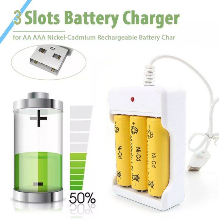 Charger Baterai 3 Slot 3USB / 1usb Batre A2 A3 Charger Dekstop Battery ...