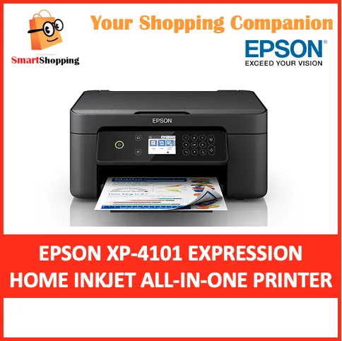 Elevator tab stimulere Epson XP-4101 Expression Home Inkjet All-in-One Printer Compatible with  Epson iPrint Email Print Remote Print Driver Scan to Cloud Apple AirPrint  Google Cloud Print Mopria Print Service 4101 XP4101 | Lazada Singapore