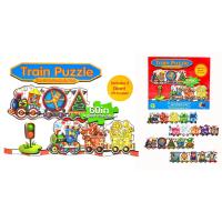 ?สินค้าขายดี? TOY Train Puzzle จิ๊กซอว์ขนาดใหญ่ลายน่ารักปริศนา ขนาด ยาว 30*กว้าง 8*สูง 25.5 ซม. ##ของเล่นเด็ก รถ ของสะสม หุ่นยนต์ ตุ๊กตา ของขวัญ เด็ก โมเดล ฟิกเกอร์ Toy Figure Model Game