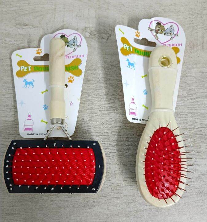 Doublesided Dog for Short and Medium Length Coats, Dog Brush Lazada PH