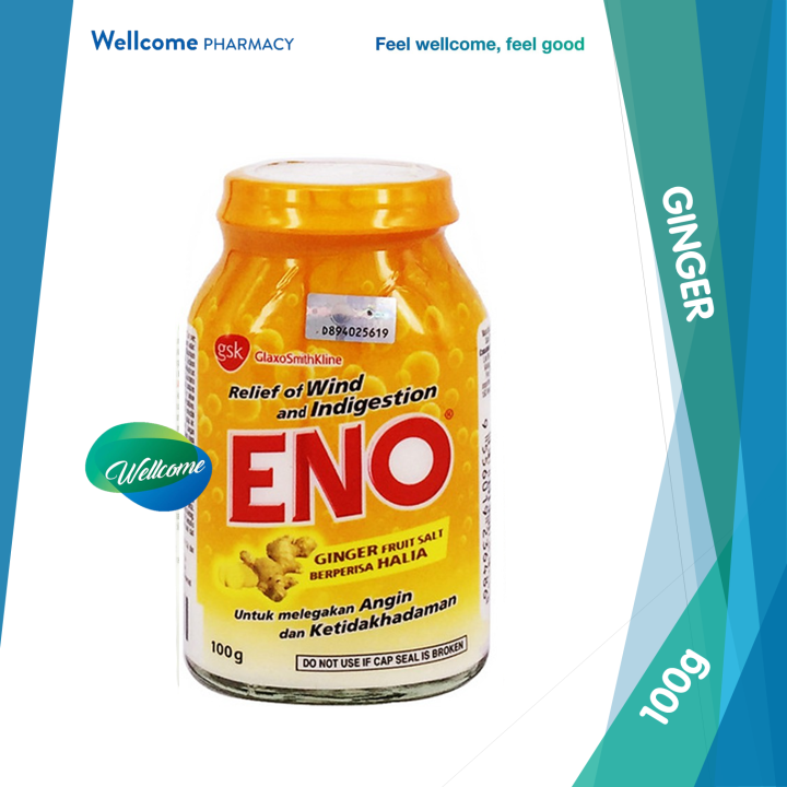 Eno Powder Effervescent Granules in Bottle Ginger Flavour 100g Lazada