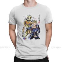 Jojos Bizarre Adventure Anime Gold Expierence Watercolor T Shirt Men Ofertas Large Tshirt Cotton Graphic
