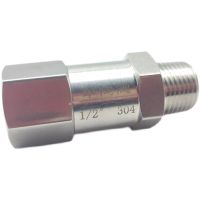 1/8 1/4 3/8 1/2 BSP Female To Male One Way Check Valve Non-return Inline 304 Stainless Steel