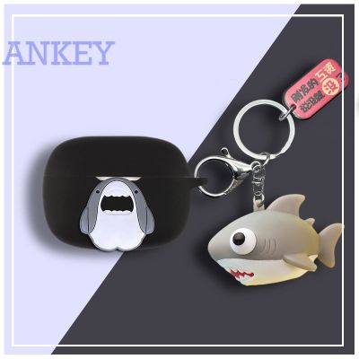 Suitable for JBL Wave 200 TWS Case W200 Protective Wave200 Bluetooth Earphone Protective Cartoon Shark Soft Cover W200TWS