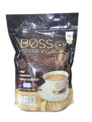 Boss Coffee กาแฟสุขภาพ ยิ่งดื่มยิ่งดีต่อสุขภาพ ซองละ 15 กรัม กล่องละ 30 ซอง 1 ห่อ