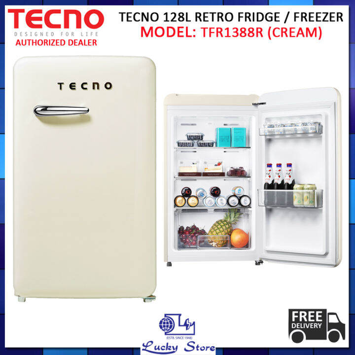 retro fridge and freezer