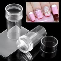 1 Set Easy Nail Art Silicone Stamp Creative Manicure Tools French Nail Pattern Painting Drawing Polish Nail Seal Print Nail Art