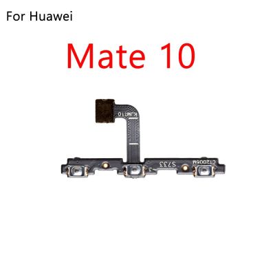 ปุ่มเปิดปิดไฟริบบิ้นติดสายเคเบิลงอได้สำหรับ HuaWei Mate 7 8 9 20 10ชิ้นส่วนปิดเสียงเงียบ Pro Lite