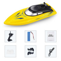 2.4G RC High Speed racing Boat with LED Lights Rechargeable RH701 Waterproof Speedboat Model Electric professional ship Toys boy