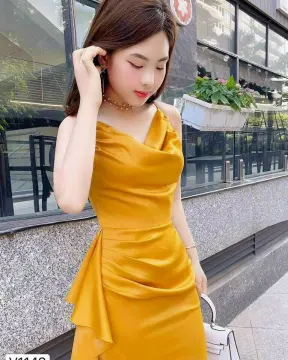 Top hơn 70 váy 2 dây màu vàng siêu hot  cdgdbentreeduvn