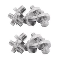 10 Pieces 1/4 Inch Male to 1/4 Inch Male Metal Threaded Screw Adapter Tripod Screw Converter