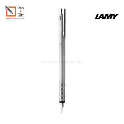 LAMY Logo Fountain Pen Brushed F 0.5  – ปากกาหมึกซึม ลามี่ โลโก้ สีบรัช ของแท้ 100%