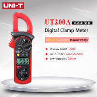 【สินค้าพร้อม】UNI-T 200A คลิปแอมป์ แคลมป์มิเตอร์ดิจิตอล รุ่น UT200A รุ่นประหยัด เหมาะสำหรับผู้เริ่มต้น กิ๊ปแอมป์ วัด AC รีซีส ความต้านทาน