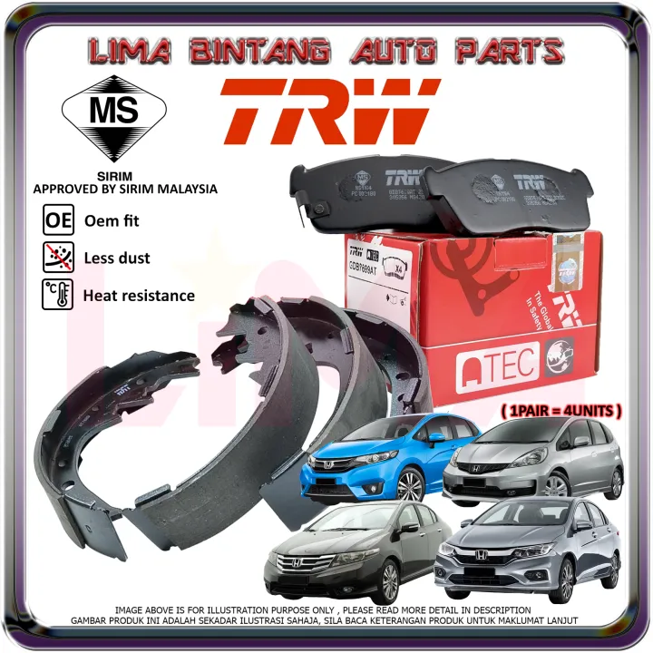 Honda City T9A GM6 , TMO , Jazz GK T5A , GE TFO Front Brake Pads Disc
