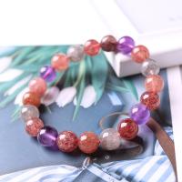 Natural Stone Super Seven Aurora 23 Crystal Strand Bracelets For Men Women Energy Gemstone Healing Bracelet Chakra Jewelry