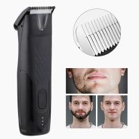 ZZOOI Mens Electric Groin Hair Trimmer Pubic Hair Trimmer Body Grooming Clipper for Men Bikini Epilator Rechargeable Shaver Razor