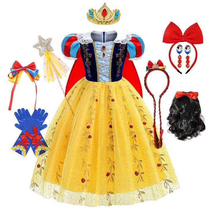 girl-snow-white-dress-kids-deluxe-embroidery-gown-with-cloak-child-classical-princess-dress-up-costume-halloween-cosplay-outfits