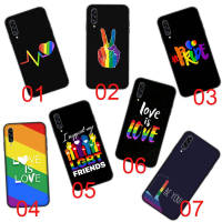 Rainbow Love อ่อนนุ่ม ซิลิโคน เคสโทรศัพท์ หรับ VIVO Y51A Y52S Y15 Y70T Y51S Y70S Y20S Y10 Y73 Y5S Y74S Y70 Y76 Y20I Y12S Y11S S7E Y73S Y11 Y12 Y31 Y75 Y15A Y31S Y20 Y19 Y21 Y76S Y17 Y51 T1 Y21S Y33S Y15S Black ปก