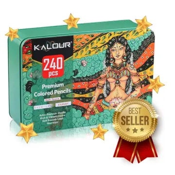 Kalour 120 Colors Professional Color Pencil Set Iron Box Colored