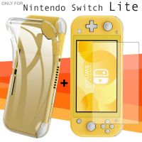 【คุณภาพสูง】เคส TPU นุ่ม สีใส พร้อมฟิล์มป้องกันหน้าจอ สำหรับ Nintendo Switch Lite